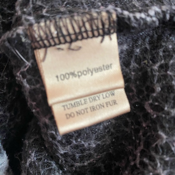 True Grit Women's Gray Zippered Sherpa Pullover Size Medium - Picture 5 of 7